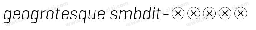 geogrotesque smbdit字体转换